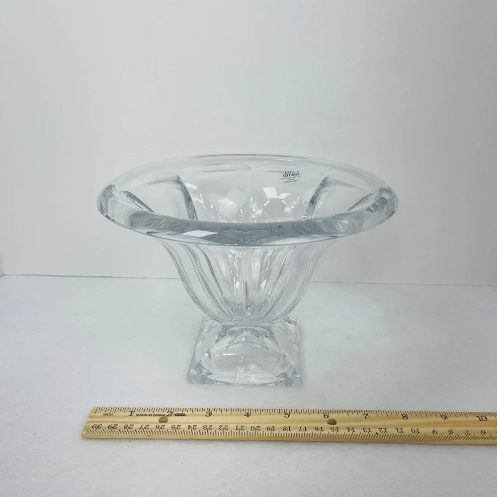 Royal Limited 24% Lead Crystal Votive Candle Holder Czech Republic Flared Bowl
